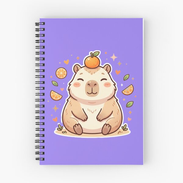 Item preview, Kawaii Capybara Orange Cute Funny Animal designed and sold by Tinydoodlenest .