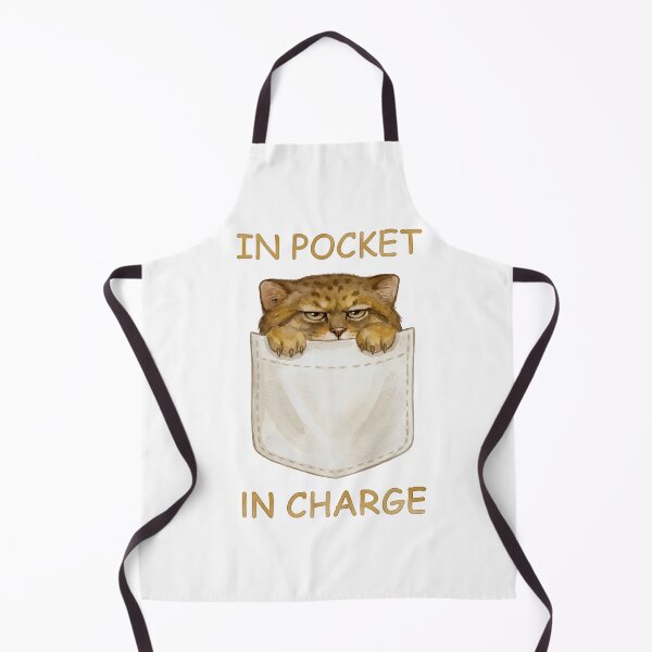 Item preview, Watercolor Pallas Cat in Pocket - In Pocket In Charge designed and sold by PawtopiaArt.