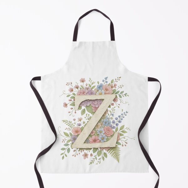 Item preview, Cream Letter Z Floral Monogram designed and sold by ITCHAWAWAA.