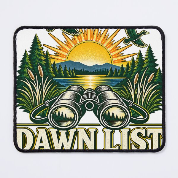 Item preview, Dawn List Birding Club Birdwatcher Nature Design designed and sold by Saad Akchich.