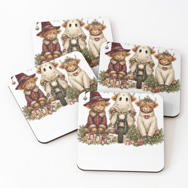 Item preview, Funny Christmas Highland Cow Santa Holiday designed and sold by DYAFLK.