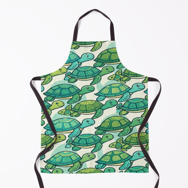 Item preview, Endless Rows of Swimming Cartoon Turtles designed and sold by Solomon-Ent-144.