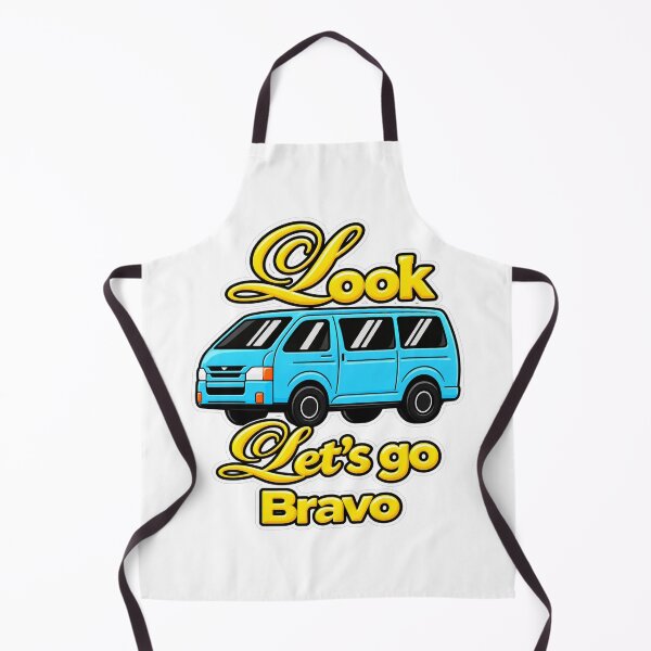 Item preview, Look Let’s Go Bravo – Blue Van Road Trip Adventure designed and sold by Marilia Rosado Studio.