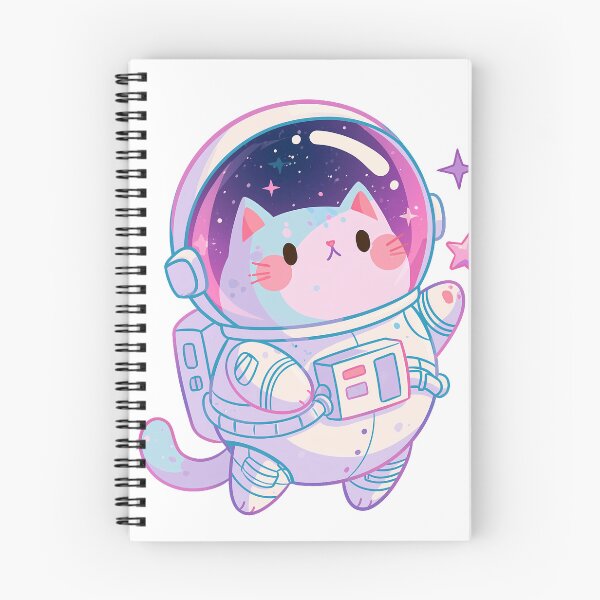 Item preview, Waving Kawaii astronaut cat with stars designed and sold by Artdavesalzburg.