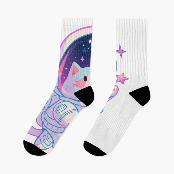 Item preview, Waving Kawaii astronaut cat with stars designed and sold by Artdavesalzburg.