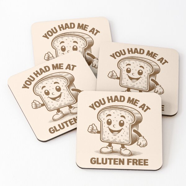 Item preview, You Had Me At Gluten Free Funny Playful Bread Gluten Intolerance Humor designed and sold by KLArtzStore.