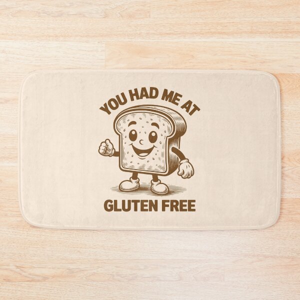 Item preview, You Had Me At Gluten Free Funny Playful Bread Gluten Intolerance Humor designed and sold by KLArtzStore.