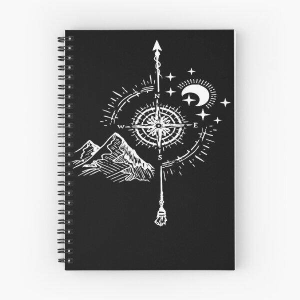 Item preview, Celestial Compass Shirt, Vintage Mountain Moon Graphic Tee, Adventure Wanderlust Shirt, Astrology Outdoor Gift, Hiking Tee designed and sold by Blebaylem.