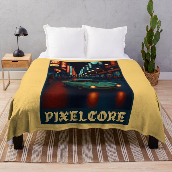 Item preview, Vintage Japanese Car in Night Street Pixel Art {PIXELCORE} designed and sold by PIXELCORE-TEE.