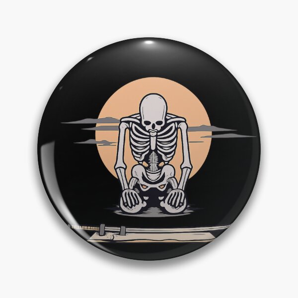 Item preview, Skeleton Meditation Sunset Shirt | Samurai Zen Design designed and sold by MOCH- ART.