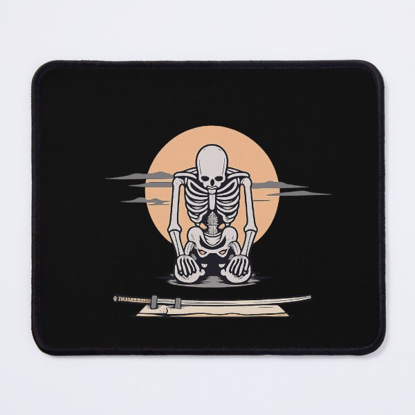 Item preview, Skeleton Meditation Sunset Shirt | Samurai Zen Design designed and sold by MOCH- ART.