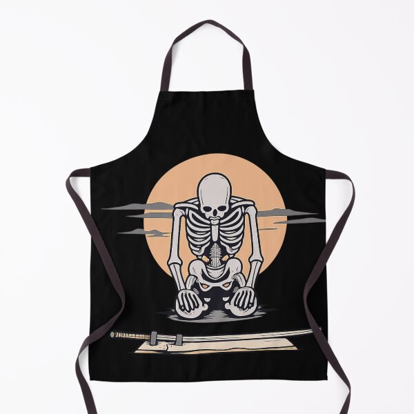 Item preview, Skeleton Meditation Sunset Shirt | Samurai Zen Design designed and sold by MOCH- ART.