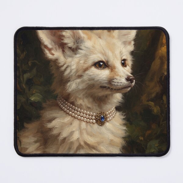 Item preview, Royal Fennec Fox Sapphire Pearl Choker designed and sold by Real Beast Art.