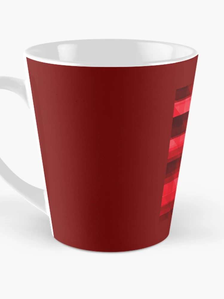 Thumbnail 3 of 4, Coffee Mug, Geometric Red Pattern designed and sold by Andrew Hitchen.