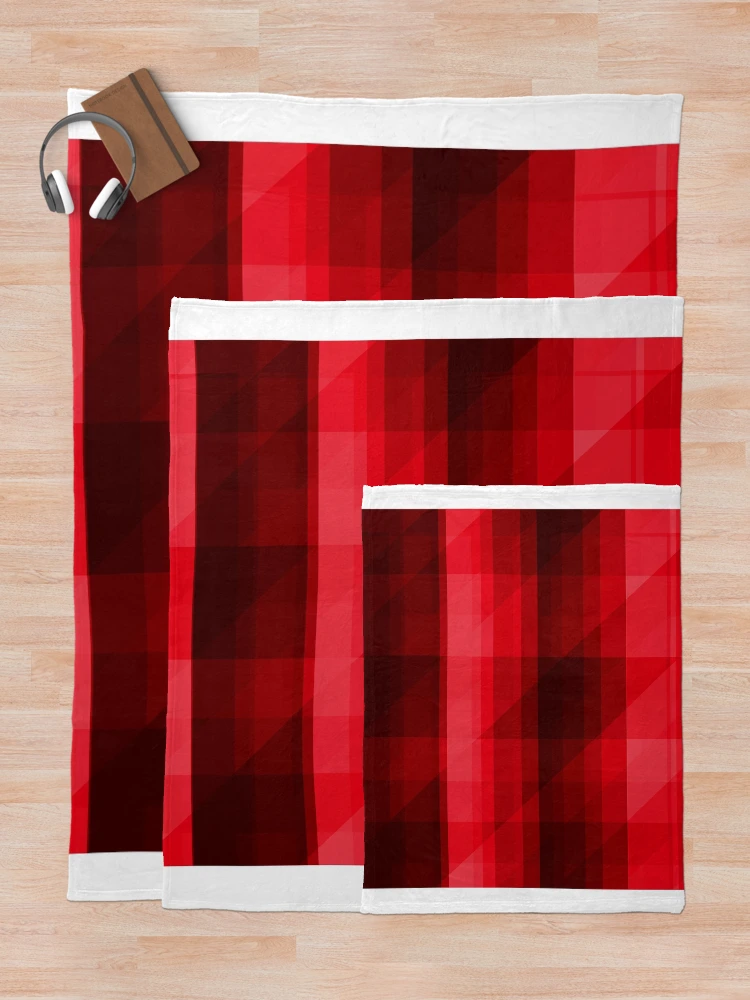 Thumbnail 5 of 6, Throw Blanket, Geometric Red Pattern designed and sold by Andrew Hitchen.