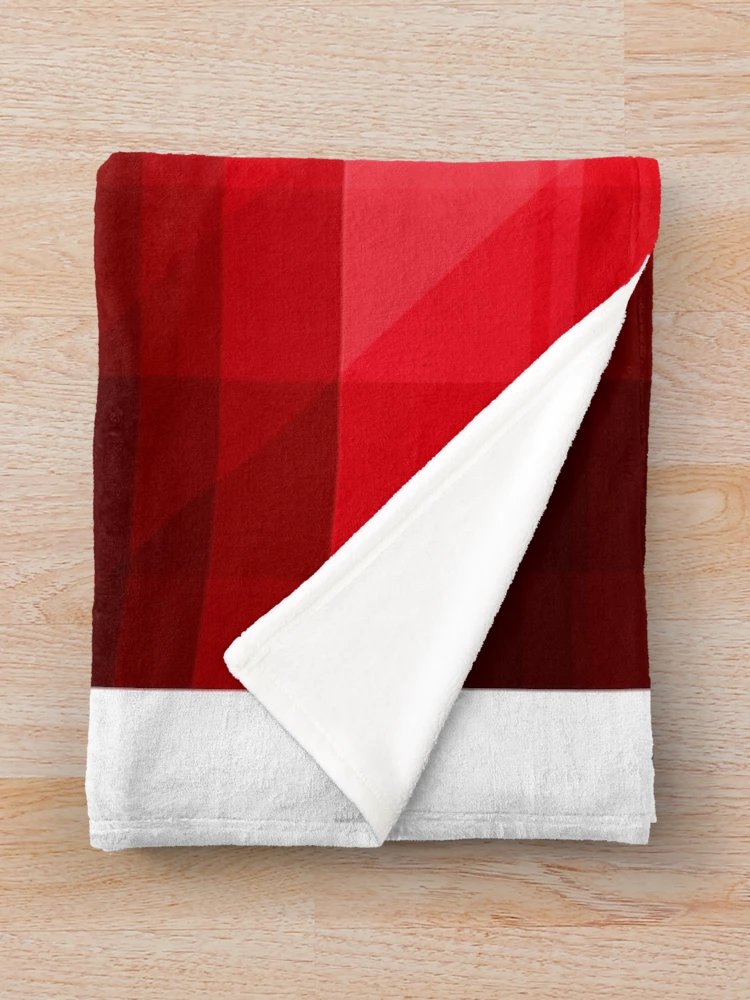 Thumbnail 3 of 6, Throw Blanket, Geometric Red Pattern designed and sold by Andrew Hitchen.