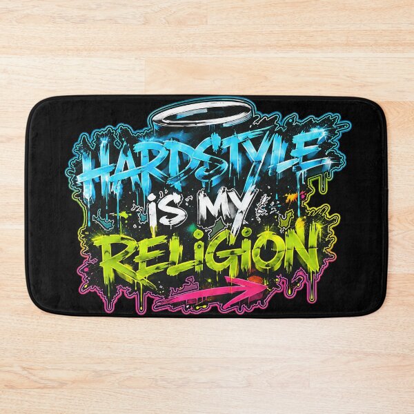 Item preview, Hardstyle Is My Religion – Neon Rave Graffiti designed and sold by RH Design Lab.