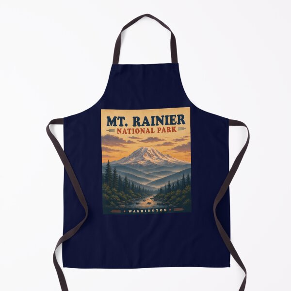 Item preview, Mt. Rainier National Park Vintage Travel Poster – Washington Mountain Sunset designed and sold by Swanny's Custom T-shirt and Gift Designs.