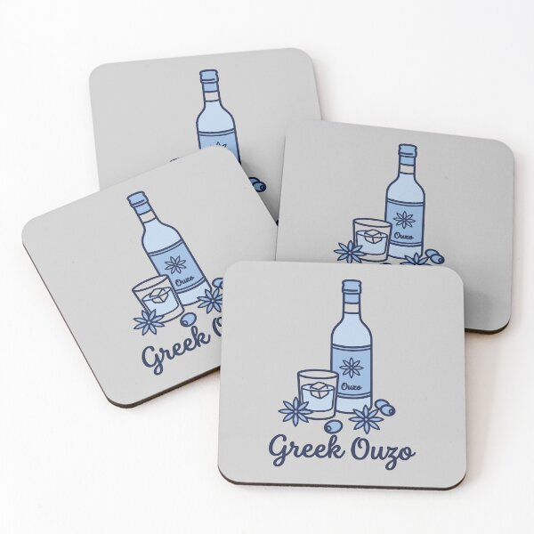 Item preview, Greek Ouzo Aesthetic Mediterranean Vacation designed and sold by MavtM.
