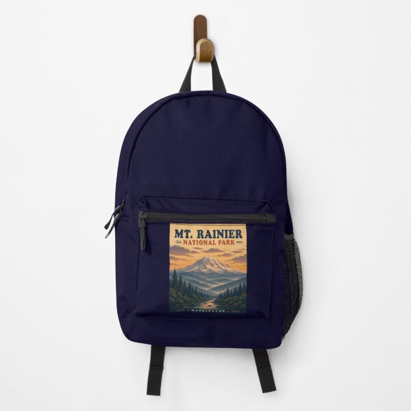 Item preview, Mt. Rainier National Park Vintage Travel Poster – Washington Mountain Sunset designed and sold by Swanny's Custom T-shirt and Gift Designs.