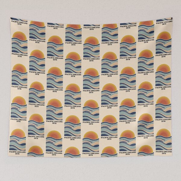 Item preview, Pacific Dreams Sunset Ocean Waves designed and sold by Itsheartshop.