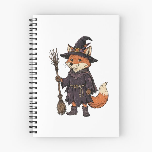 Item preview,  Cute Witch Fox – Magical Woodland Halloween - Fox Witch Riding a Broom designed and sold by SOUFIANE1991.