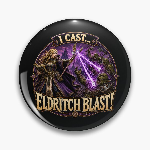 Item preview, I Cast Eldritch Blast! – Elf Warlock Fantasy RPG designed and sold by Forged in the Warp.