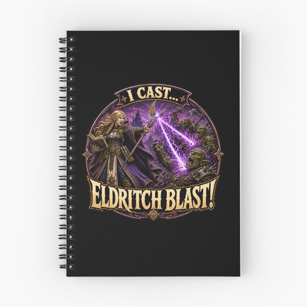 Item preview, I Cast Eldritch Blast! – Elf Warlock Fantasy RPG designed and sold by Forged in the Warp.