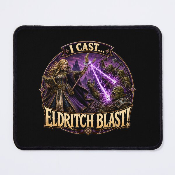 Item preview, I Cast Eldritch Blast! – Elf Warlock Fantasy RPG designed and sold by Forged in the Warp.