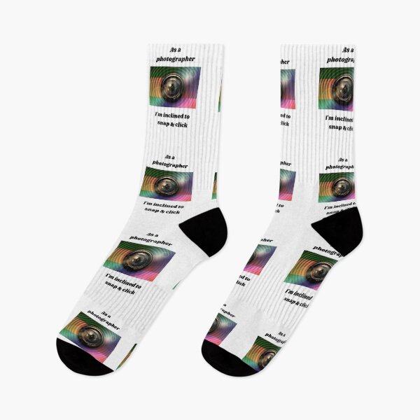 Item preview, 'As a photographer I'm inclined to snap and click' - Funny Photography Design designed and sold by TheWorldofYvonneMarrs.