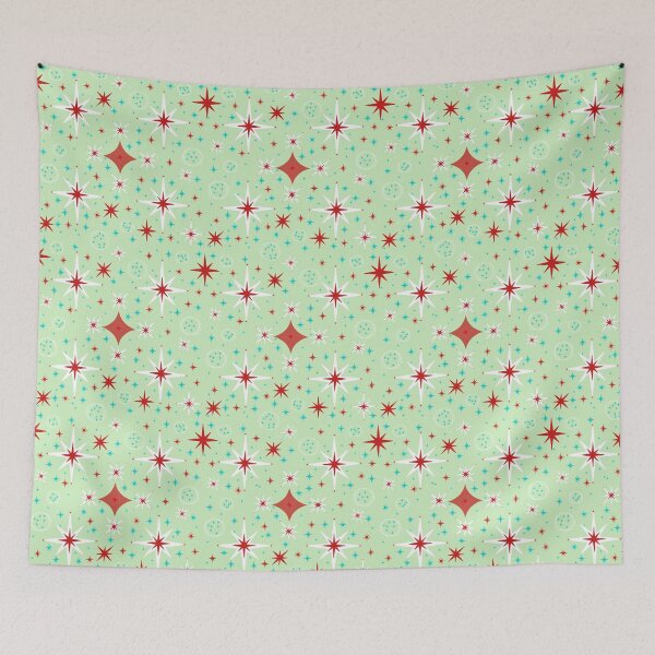 Item preview, Mid Century Modern Retro Stars-1950s Atomic Space Age Pattern designed and sold by horizonandpine.