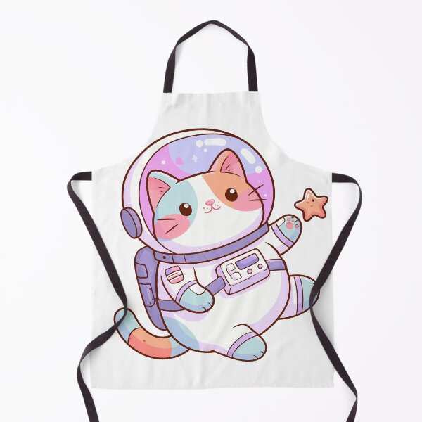 Item preview, Kawaii Space Cat Astronaut - Cute cat with star designed and sold by Artdavesalzburg.