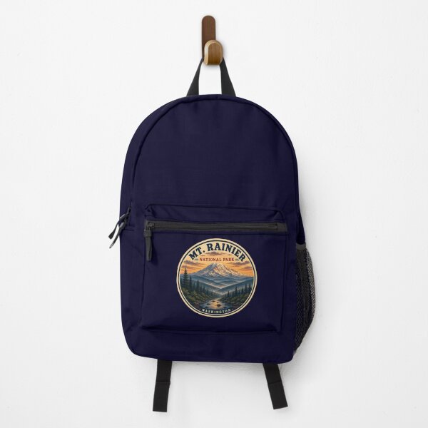Item preview, Mt. Rainier National Park Vintage Travel Badge – Washington Mountain Sunset designed and sold by Swanny's Custom T-shirt and Gift Designs.