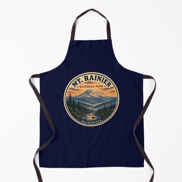 Item preview,  Mt. Rainier National Park Vintage Travel Badge – Washington Mountain Sunset designed and sold by Swanny's Custom T-shirt and Gift Designs.