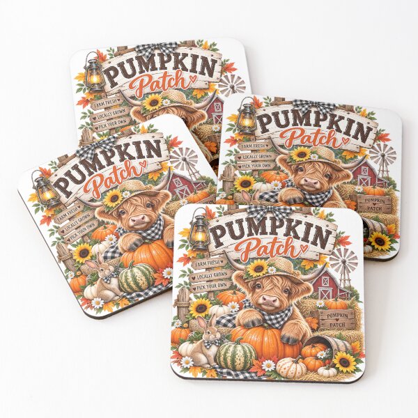 Item preview, Cute Highland Cow Pumpkin Patch Fall  designed and sold by ucpstudio.