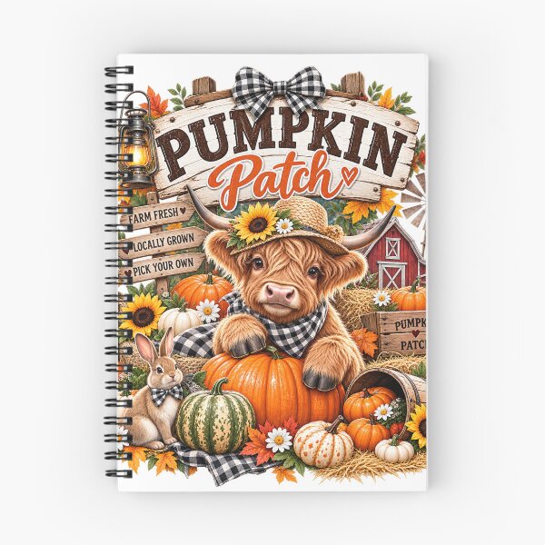 Item preview, Cute Highland Cow Pumpkin Patch Fall  designed and sold by ucpstudio.