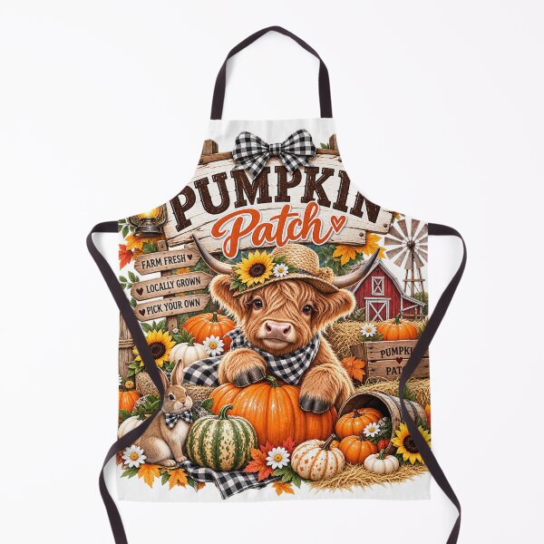 Item preview, Cute Highland Cow Pumpkin Patch Fall designed and sold by ucpstudio.