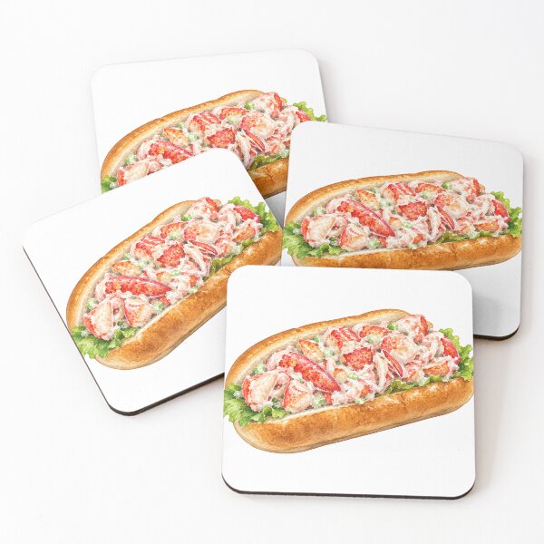 Item preview, Maine Style Lobster Roll Watercolor designed and sold by saltyhydrangea.