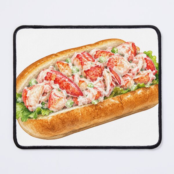 Item preview, Maine Style Lobster Roll Watercolor designed and sold by saltyhydrangea.