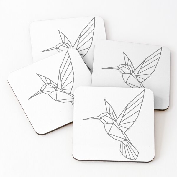 Item preview, Geometric Hummingbird | Minimalist Bird & Nature Line Art designed and sold by HexVoid.