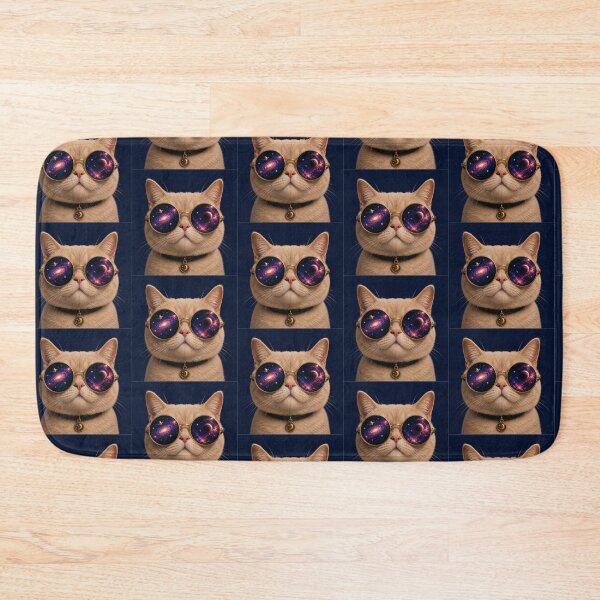 Item preview, Cosmic Cat with Galaxy Reflection Sunglasses designed and sold by Thetdesigns.