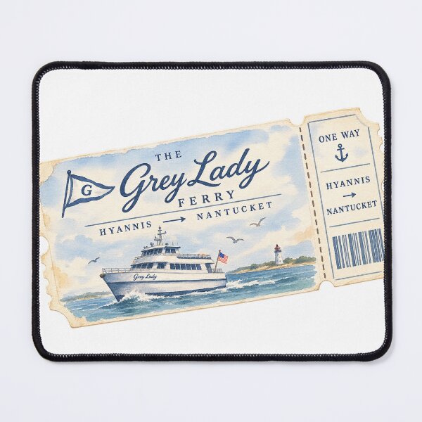 Item preview, Grey Lady Hyannis Nantucket Ferry Ticket designed and sold by saltyhydrangea.