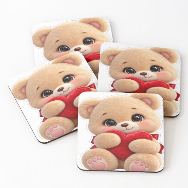 Item preview, Sweetheart Hug Teddy — Luxury Kawaii Bear with Heart designed and sold by SunilVault.