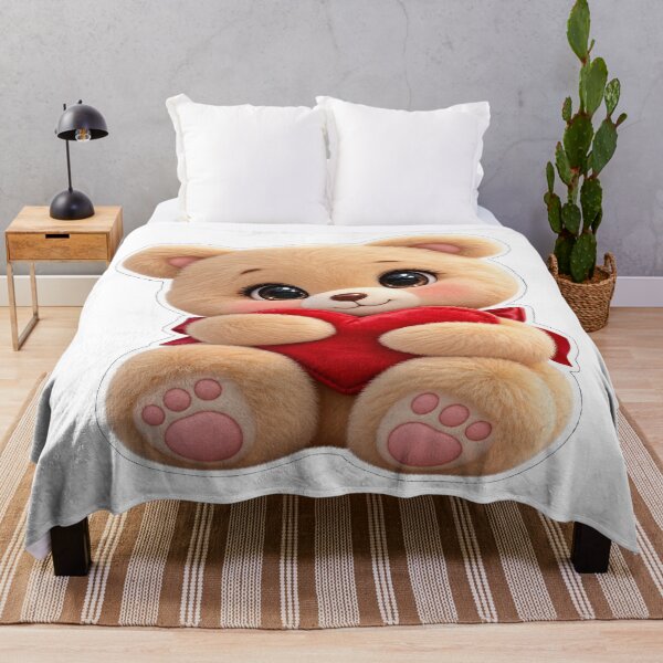 Item preview, Sweetheart Hug Teddy — Luxury Kawaii Bear with Heart designed and sold by SunilVault.