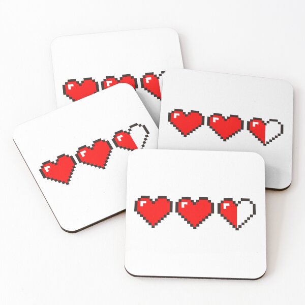 Item preview, Pixel hearts designed and sold by Shiningsticker8.