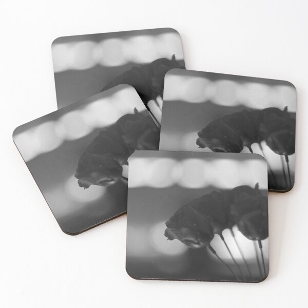 Item preview, Noir Bokeh Floral Silhouette designed and sold by Chereaarika.