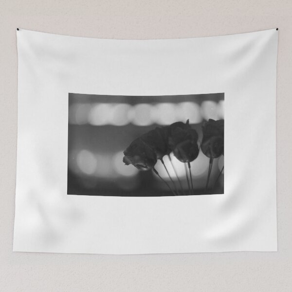 Item preview, Silueta floral con efecto bokeh negro designed and sold by Chereaarika.