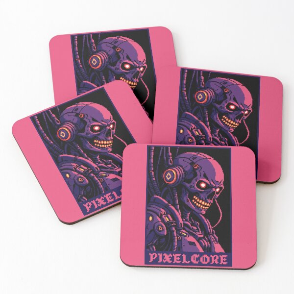 Item preview, Skeleton Cyberpunk Cyborg Android Pixel Art {PIXELCORE} designed and sold by PIXELCORE-TEE.