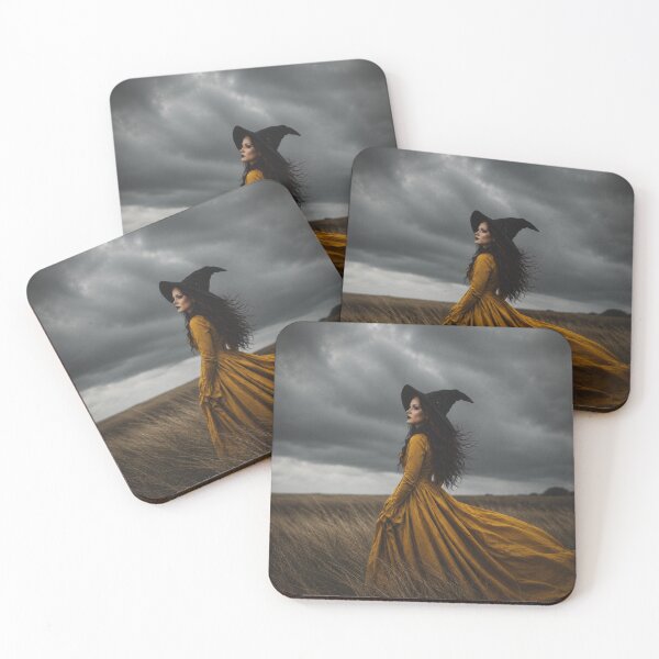 Item preview, Golden Witch Beneath the Storm | Gothic Fantasy Art designed and sold by WhimsyWink.