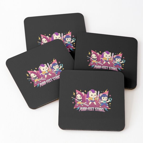Item preview, Purr-fect Strike Cute Cat Warrior K-Pop Trio designed and sold by Dravienart.